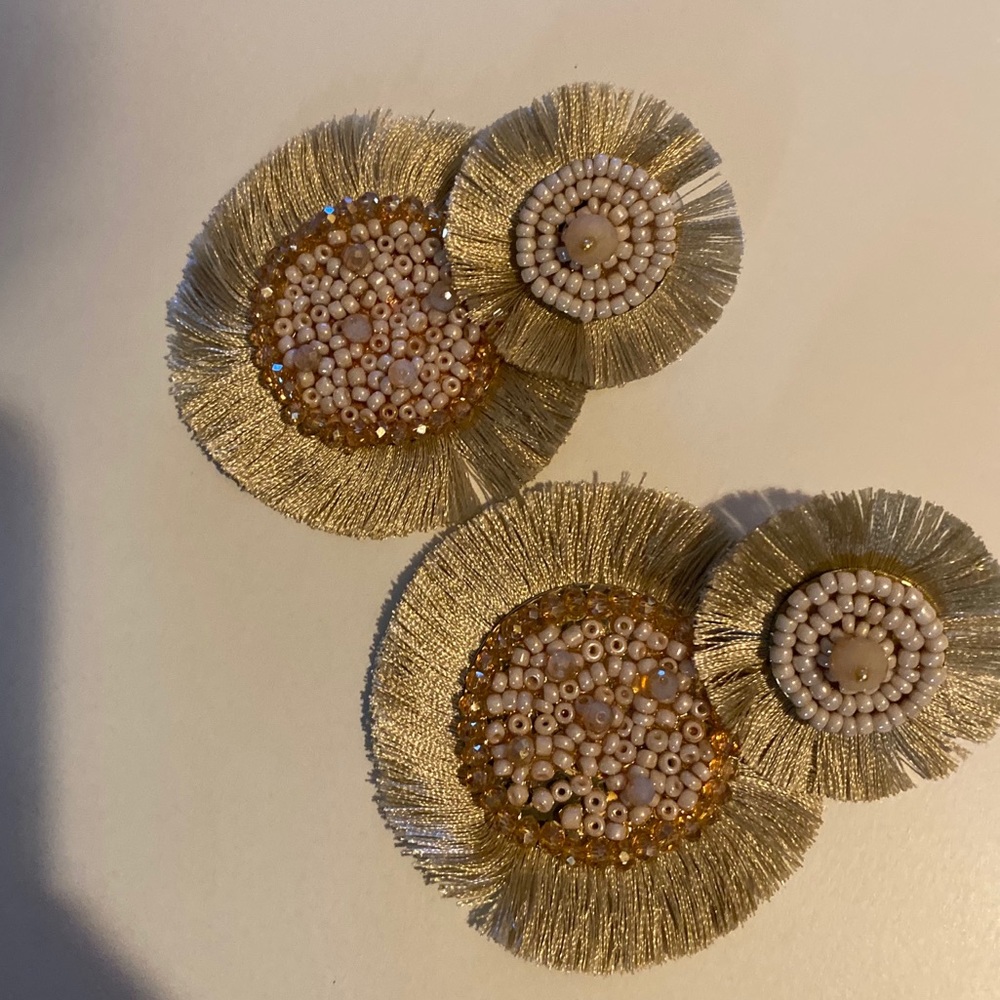 Statement tassel earrings